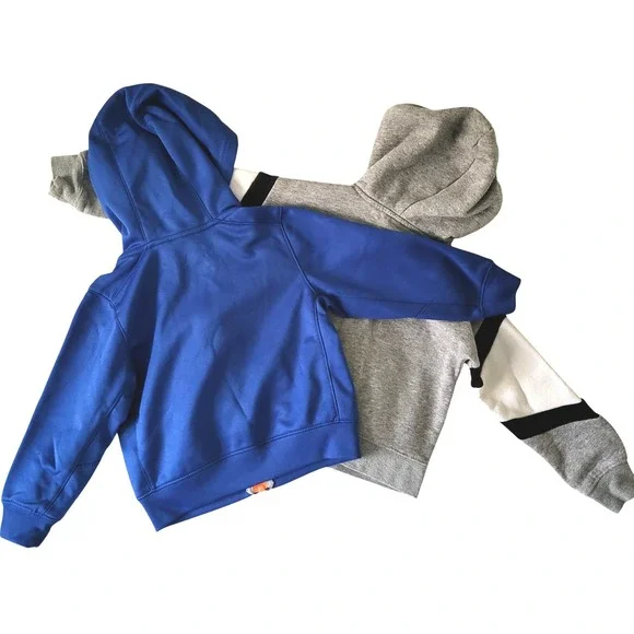 Nike Hoodie Jacket Boys 2T Blue & Gray Zip Up Therma-Fit & Air 2 pc Lot Kids - Picture 8 of 8